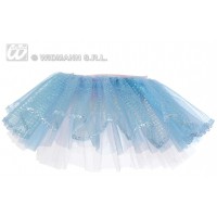 $D TUTU COLLAR IRIDISCENTE CELESTE/ROSA