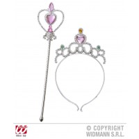 BLISTER TIARA VARITA STRASS PRINCESA