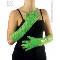 $D PAR GUANTES LARGO LENTEJUELA 40CM