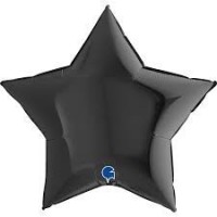  GLOBO 36" FOIL ESTRELLA NEGRA