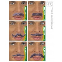 BIGOTE ADHESIVO GRIS