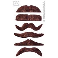 BIGOTE ADHESIVO CASTAÑO MODELOS SURTIDOS