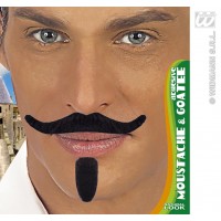   BIGOTE PERILLA ADHESIVO NEGRO