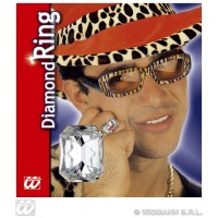 BLISTER ANILLO GRANDE DIAMANTE MAFIOSO