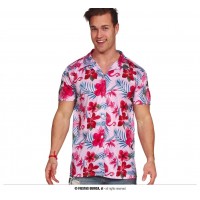 CAMISA T-M HAWAIANA FLAMENCO