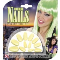 $D 12 UÑAS AMARILLO FLUOR ADHES