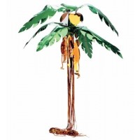 $D PALMERA METAL DECORACION MONO COCOS