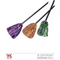 $D ESCOBA BRUJA RAFIA COLORES SURT 92CM