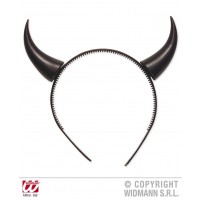   DIADEMA CON CUERNOS DIABLO NEGROS