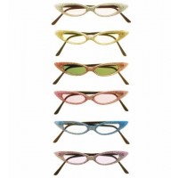 $D GAFAS ALARGADA GLITTER 6COL.SURT