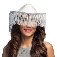 SOMBRERO VAQUERO C/FLECO FASHION BLANCO