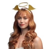 DIADEMA ANGEL CON ALAS ORO