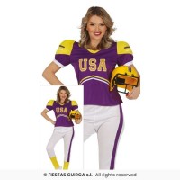  DISFRAZ  T-L JUGADORA LILA RUGBY