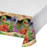   MANTEL PL JURASIC DINO 137X274CM