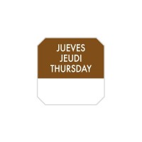 R/1000U ETIQUETA JUEVES 2,5X2,5CM