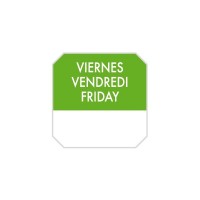 R/1000U ETIQUETA VIERNES 2,5X2,5CM