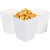   CAJA P/PALOMITAS ALTA BLANCA 12CM