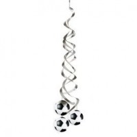   2 TIRAS ESPIRAL PLATA FUTBOL 91CM