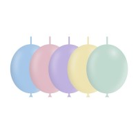   100 GLOBOS 5" 6LT DECOLINK MATTE