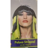 $D PELUCA LARGA STRIPPED VERDE /NAR.