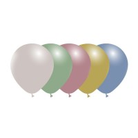   100 GLOBOS 5" 45V COL.SURT