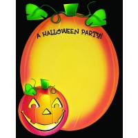PAQ.25/U CARTEL CALABAZA HALLOWEEN