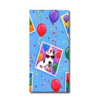MANTEL PAPEL PERROS CUMPLEAÑOS 137X259CM
