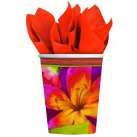 PAQ.8/U VASO JUNGLA FLORAL 266ML