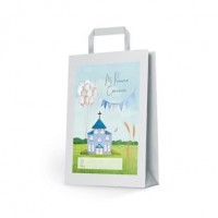 BOLSA COMUNION IGLESIA AZUL 25X34CM