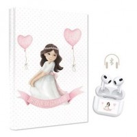 LIBRO AURICULARES NIÑA COMUNION BANDEROL