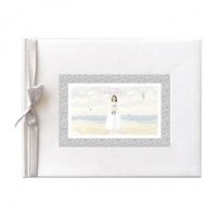 LIBRO FIRMAS COMUNION NIÑA PLAYA 27X23CM
