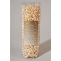 TUBO GUIRNALDA BOLA CREMA 8MMX10MT