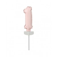 PINCHO TARTA GLOBO N1 ROSA PASTEL 13CM