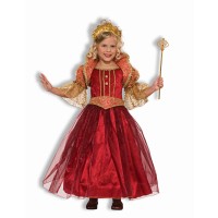 DISFRAZ 4A6AÑOS PRINCESA ROJO/ORO