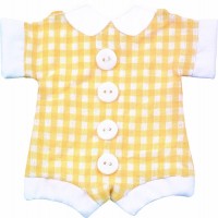 BOLSA FORMA BODY BEBE VICHY AMARILLO