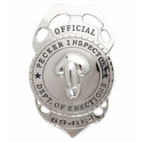 $ PLACA POLICIA PENE METAL