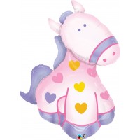 $D GLOBO 47" FOIL  FORMA PONY ROSA
