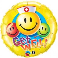 GLOBO 18" FOIL REDONDO SMILE ENFERMERA
