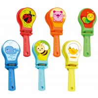 25 CASTAÑUELAS ANIMALES SURT 7CM