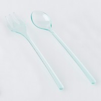 $D  200 MINI TENEDOR VERDE AGUA 10CM