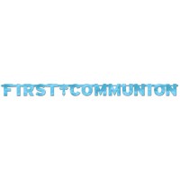 GUIRNALDA FIRST COMUNION AZUL 2,43MT