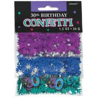 PAQ.TRIPLE CONFETI METAL 30 CUMPLEAÑO