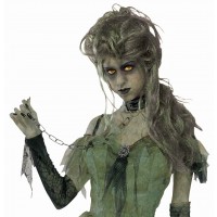 PELUCA DAMA ZOMBI VERDE
