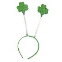 DIADEMA TREBOL GLITTER VERDE