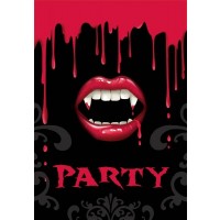 PAQ.20/U INVITACION BOCA VAMPIRA PARTY