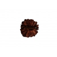 TRABA FLOR POMPON SEVILLANA MARRON