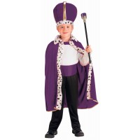SET INFANTIL CAPA CORONA REY MORADO