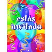  PAQ.8/U INVITACION FELIZ CUMPLEAÑOS