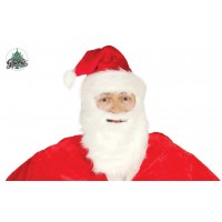 $D GORRO BARBA TERCIOPELO PAPA NOEL