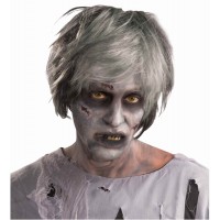 PELUCA CHICA ZOMBI CORTA NEGRA